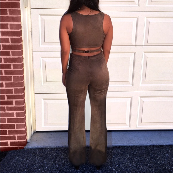 Soft Suede Hi Waist Pant - Picture 3 of 7